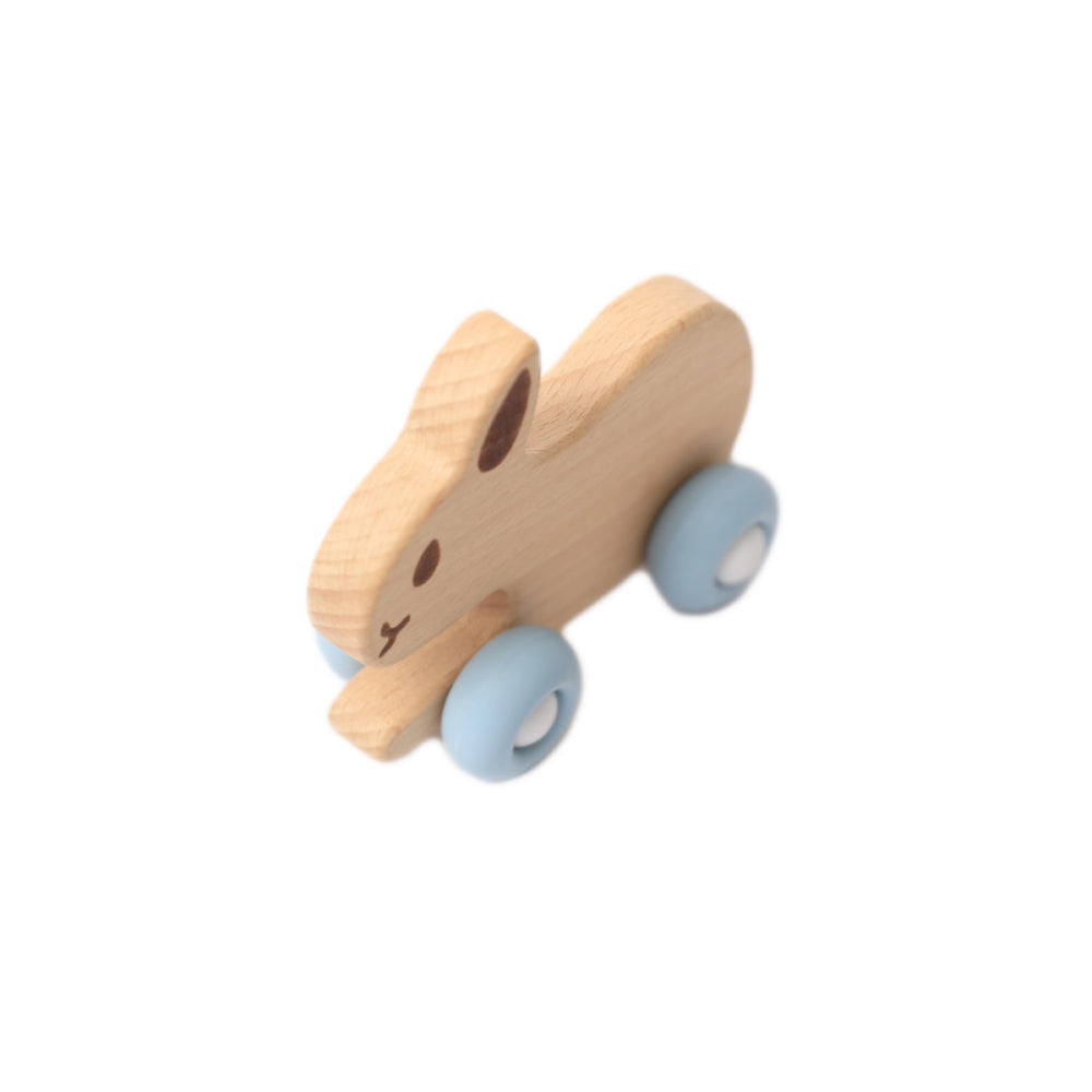 Baby Bunny Beechwood & Silicone Toy
