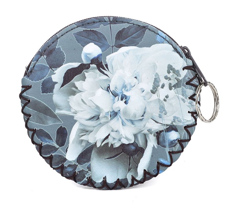 White Flower Coin Purse