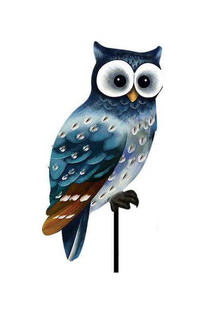 Metal Owl Garden Stake