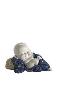 Blue Happy Buddha