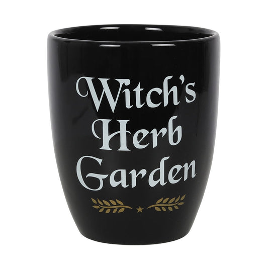 Witch's Herb Garden Ceramic Plant Pot NEW!