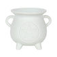 White Pentagram Cauldron Oil Burner NEW!