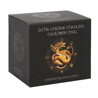 Litha Colour Changing Dragon Mug by Anne Stokes
