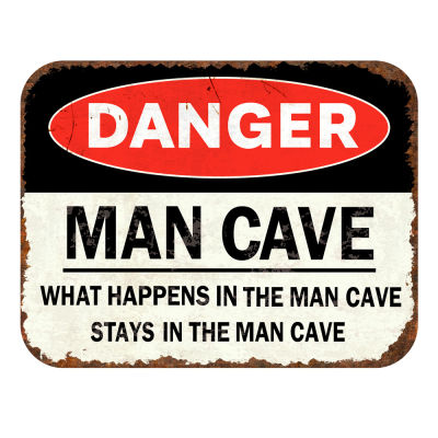 Danger Man Cave Wall Plaque