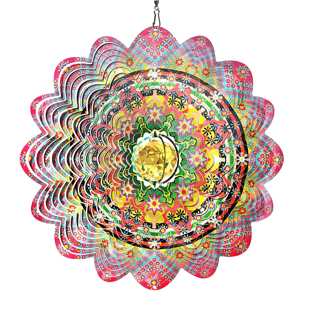 Crystal Mandala Wind Spinner