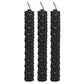 Black Beeswax Spell Candles - Protection