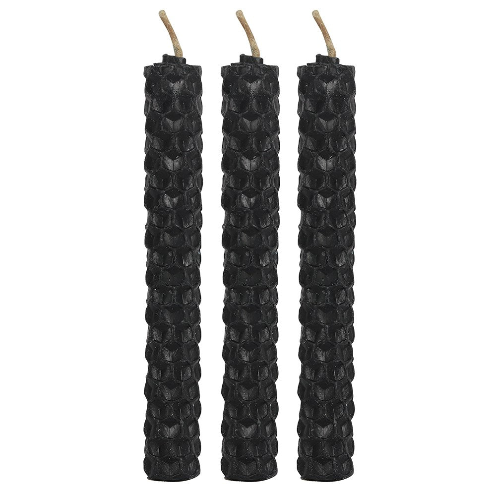 Black Beeswax Spell Candles