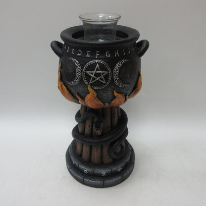 Cauldron Triple Moon Tealight Holder