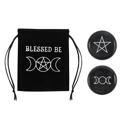 Blessed Be Marble Lucky Charm