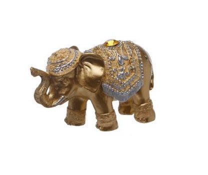 Metallic Glitter Lucky Elephant Incense Stick Holder