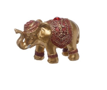 Metallic Glitter Lucky Elephant Incense Stick Holder