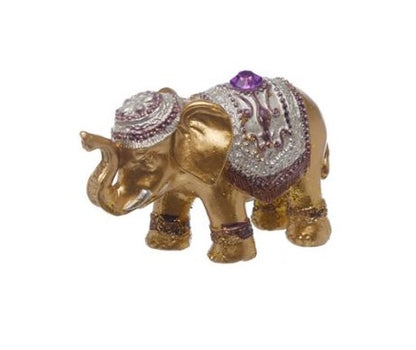 Metallic Glitter Lucky Elephant Incense Stick Holder