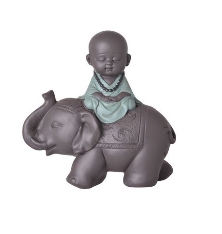 Happy Buddha on Elephant