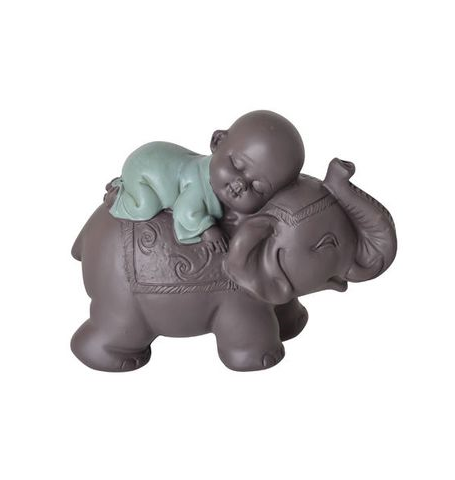 Happy Buddha on Elephant