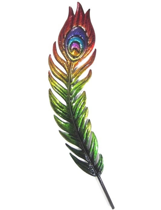 Peacock Feather - Metal Wall Hanging