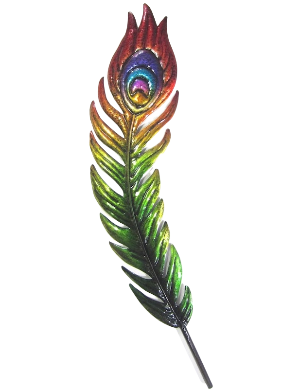 Peacock Feather - Metal Wall Hanging