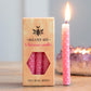 Pink Beeswax Spell Candles - Friendship