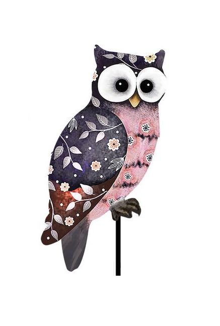 Metal Owl Garden Stake