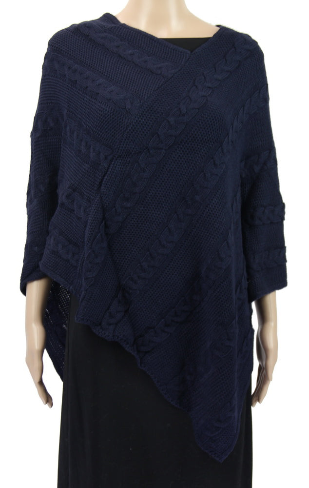 plait lines poncho