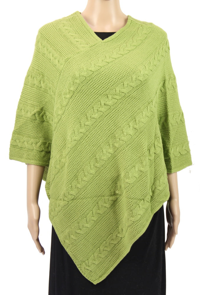 plait lines poncho