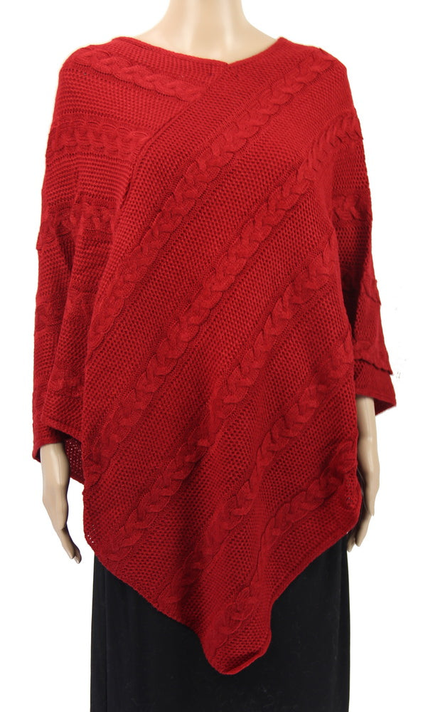 plait lines poncho