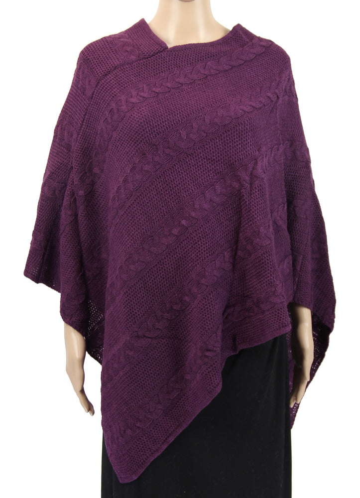 plait lines poncho