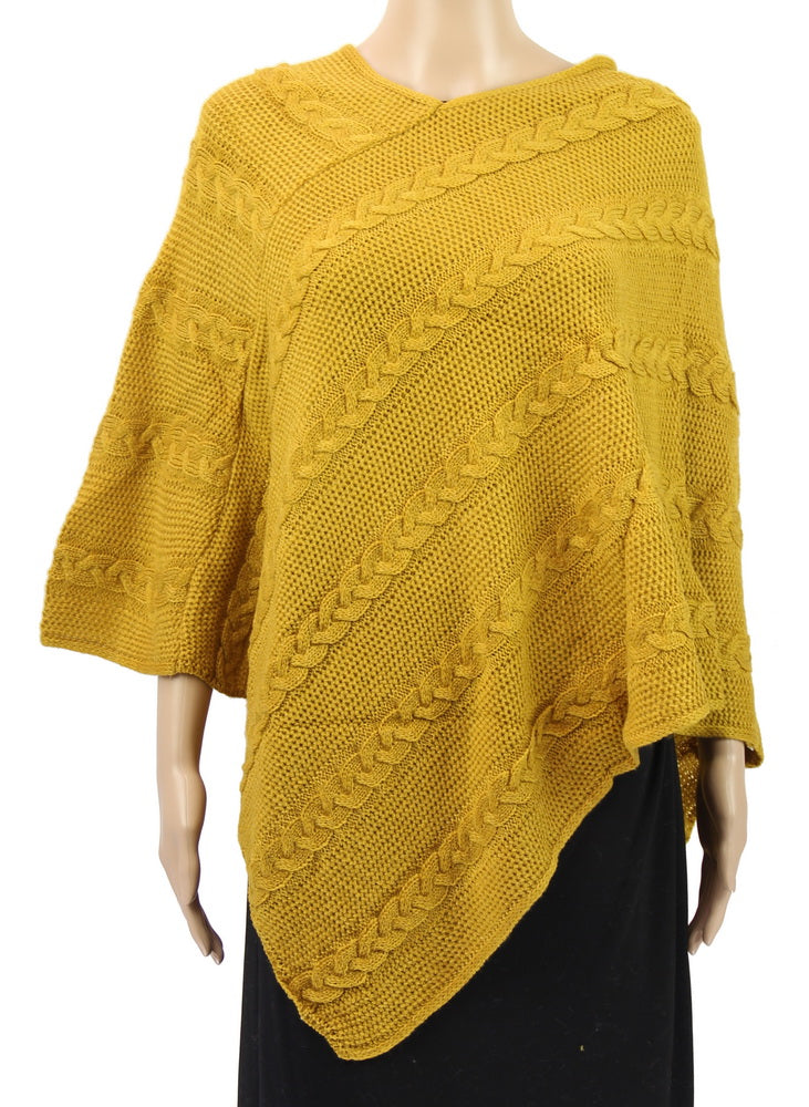 plait lines poncho