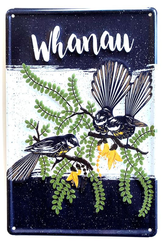 Tin Wall Plaque NZ Birds